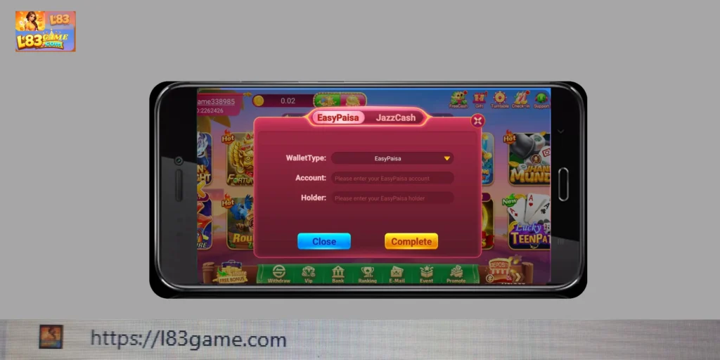l83 game withdraw money